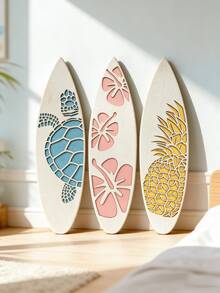 3 tấm trang trí tường hình ván lướt sóng, tranh tường chủ đề biển nhiệt đới, tranh treo tường hình dứa Hawaii, rùa, dâm bụt, tấm trang trí phong cách Boho mùa hè bên bờ biển, điểm nhấn trang trí nhà cửa cho phòng khách, phòng ngủ, phòng tắm, lối vào, hành lang, căn hộ, ký túc xá, nhà ven biển, biệt thự, khu nghỉ dưỡng, quán cà phê, quán bar, sân hiên, ban công, hồ bơi, trang trí tường trong nhà và ngoài trời, trang trí nhà nghỉ dưỡng. - Nhiều màu - Xem 4