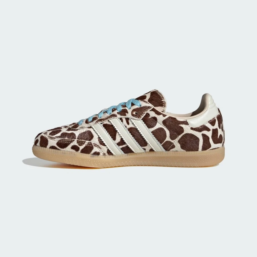 Adidas Wmns Samba OG 'Crystal Linen Ivory Gum'-KI6669 | Classic, Casual, Everyday, Comfortable - 藍豹紋 - 查看 1