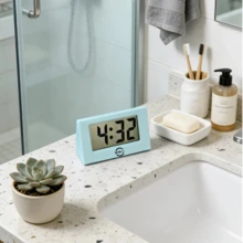 1 pieza Reloj despertador de escritorio compacto con pantalla LED clara, función de repetición, alimentado por batería, ideal para dormitorio - 1PC - Ver 8