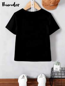 [Disney Licensing]A Short-Sleeved T-Shirt Suitable For Boys, Featuring A Mickey Mouse Pattern Print On It. It Is Perfect For Use As A Gift For Any Festival. - 黑色 - 查看 2