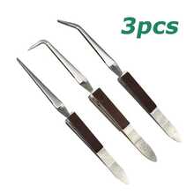 3pcs/1set Precision Soldering Pliers - Straight Pliers - Bent Nose Pliers - Pointed Nose Pliers, Suitable For DIY Jewelry, Welding And Repair, Durable Metal Structure - Multicolor - View 11