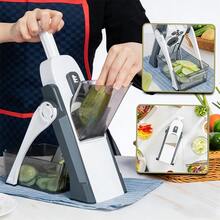 Adjustable Manual Potato And Vegetable Slicer, Ergonomic Kitchen Tool, Cuts Uniform Thin Slices Without Electricity, Durable Polypropylene Material, Gray, Kitchen Slicing Tool | Efficient Slicer | Practical Kitchen Gadget, Vegetable Slicer And Chopper - Multicolor - View 5