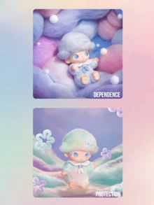DIMOO JOURNAL OF NEW LIFE SERIES PVC PLUSH KEYCHAIN BLIND BOX, DIMOO Fan Plush Keychain Blind Box Collection, Cute Plush Doll Blind Box, Collectible, Surprise Gift, Party Decoration, Birthday And Christmas Gift, Plush Figurine - Multicolor - View 7