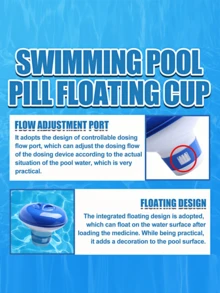 Automatic Pool Chemical Dispenser - Floating Chlorine/Bromine Tablet Dispenser, Integrated Float Design, Decorates Pool Surface When Loaded With Chemicals - Floating - View 5