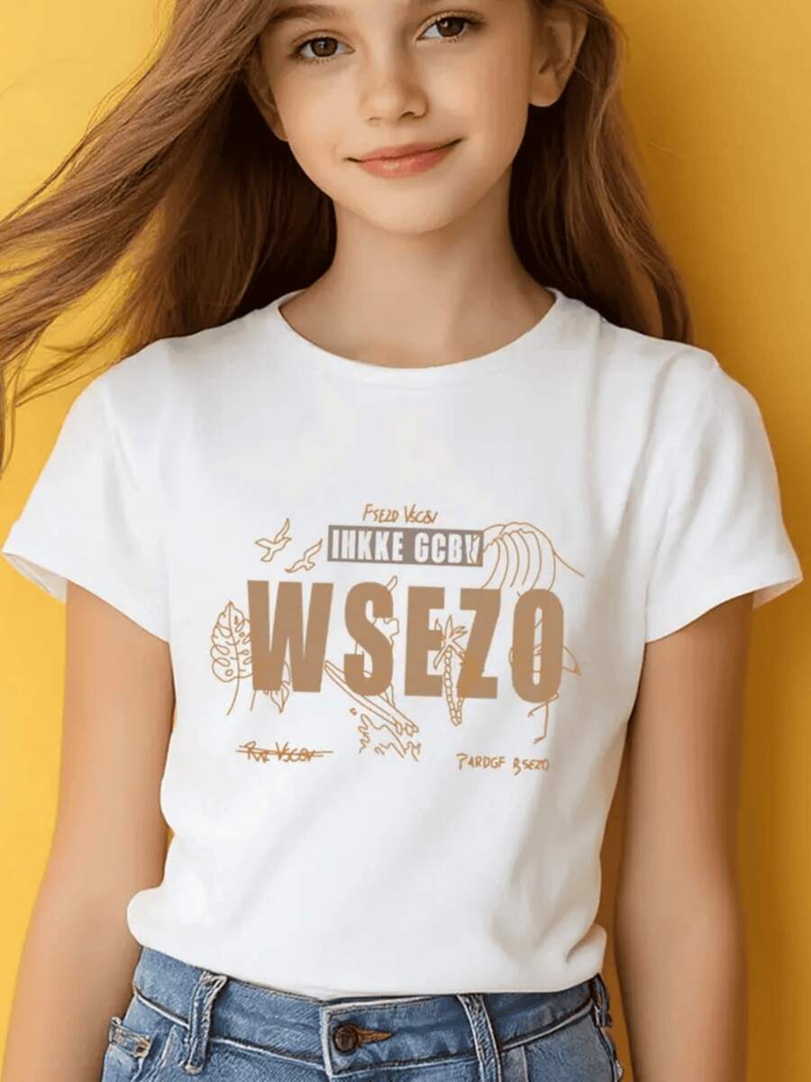 Teen Girls T-Shirts - White - View 1