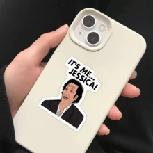 2PCS It'S Me Jessica Hot Chick Vinyl Sticker, Matte Finish, Self-Adhesive, Single Use, Stickers For Water Bottles, Tumblers, Laptops, Hats, Phone Cases - Irregular Shape, Versatile Surface Application - Sticker - View 5