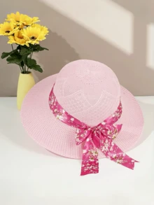 1顶女士夏季草帽，防晒帽，渔夫帽，波西米亚风帽子，适合旅行和日常佩戴 - A - 查看 12