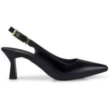 Loris Shoes Oficial Women's Slingback Pump With Medium Stiletto Heel And Buckle On The Upper - Elegant And Dressy 028 - 黑色 - 查看 6
