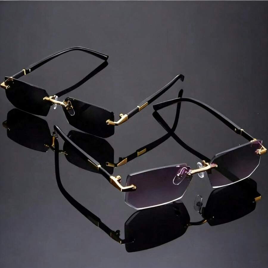 男士眼镜套装，时尚百搭，适合日常佩戴 - 彩色 - 查看 1