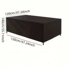 Funda de mueble de tela Oxford 210D, a prueba de polvo, resistente a los rayos UV, adecuada para la mayoría de los muebles rectangulares - Multicolor - Ver 7