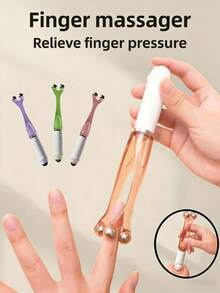 多功能手指按摩滚轮，手掌手指压力缓解工具，适合作为节日、生日、感恩节、开学、返校、旅行、居家、SPA、按摩的礼物 - 彩色 - 查看 5