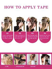 #4/27 30g 20pcs Straight Tape In Hair Extensions Human Hair 18-28inch Dark Brown Caramel Blonde Tape Hair Extensions Per Package 20pcs - S4/27 - View 9