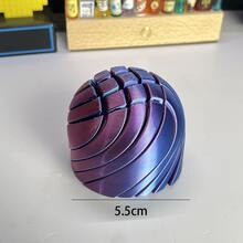 2件/1件 收藏級 3D 列印史萊姆壓力緩解雕塑（成人適用）－逼真感官手指玩具，含史萊姆凝膠，耐用塑料材質，適合睡前、旅行與辦公室工作壓力緩解，也是節日（萬聖節、聖誕節）理想禮物 - 彩色 - 查看 3