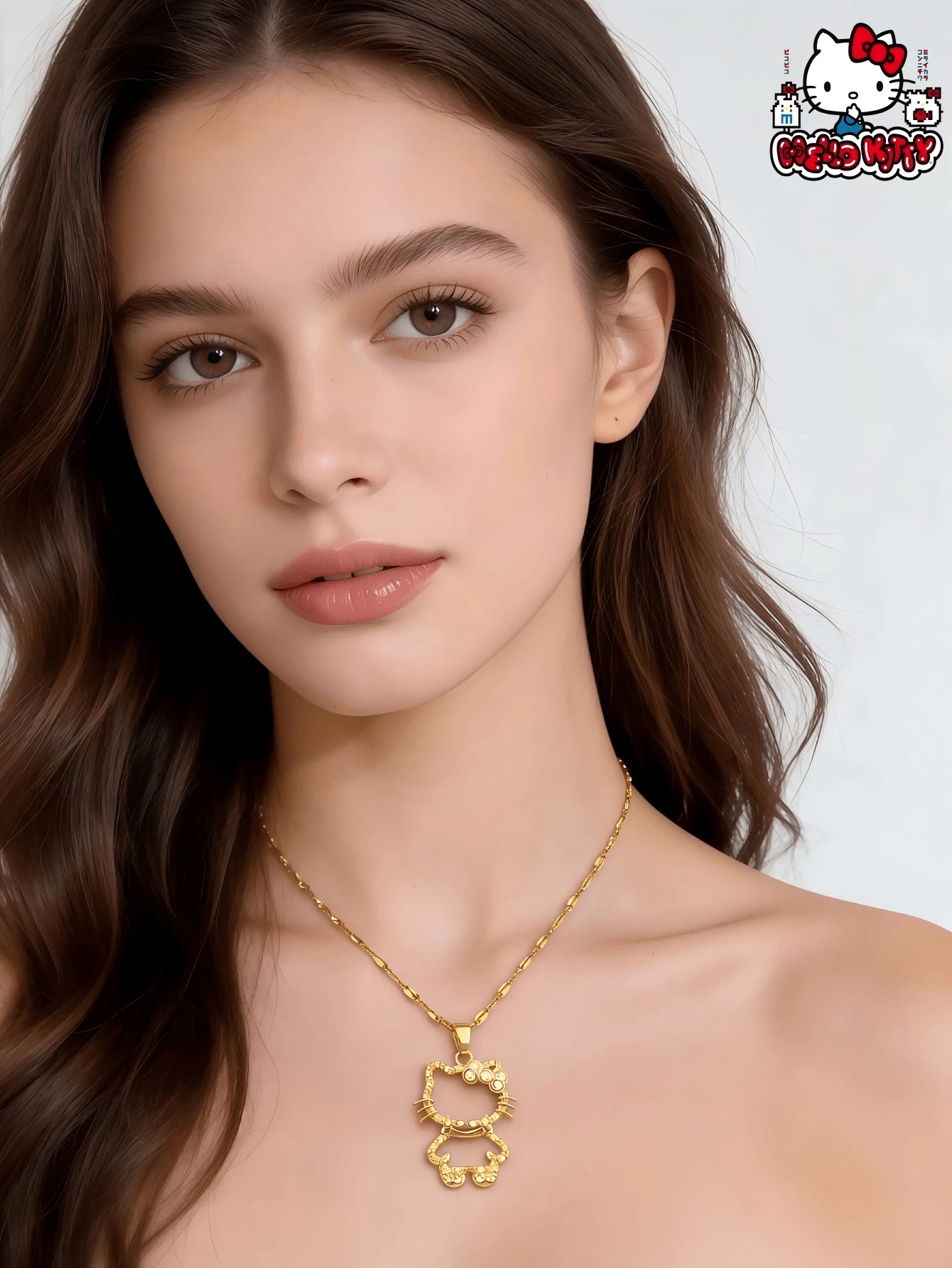 SANRIO 1 件装 - 优雅迷人的金色蝴蝶吊坠项链，浪漫珠宝，派对配饰，优雅派对装扮，经典可爱时尚单品 - A - 查看 1