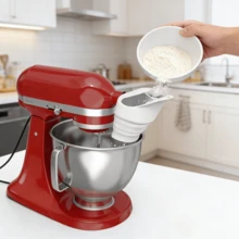 Splash Guard Funnel, Baking Ingredient Funnel, Silicone Funnel, Baking Accessories, Kitchen Supplies - View 1