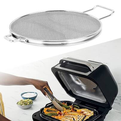 Detachable Stainless Steel Splatter Shield Replacement For Foodi IG651 Fryer Accessories