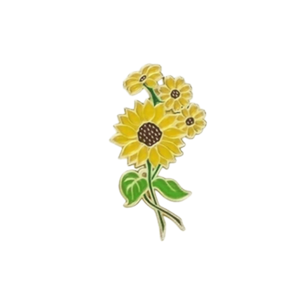 Sunflower Enamel Brooch, Fashion Decorative Brooch Pin, Badge, Lapel Pin, Bag Accessory, Jewelry Gift
