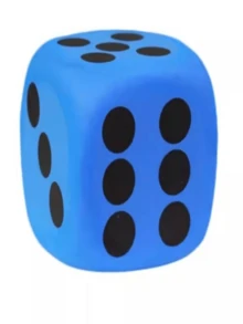 1pc Extra Large Rounded Corner Dice 8cm/3.15inch, EVA Grinded Colorful Funny Dice Toy, Suitable For Party Favors - Multicolor - View 12