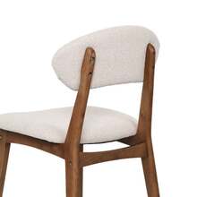 Rubert Walnut/Beige Wood Chairs, Set Of Two, Disassembled, Small Package Size - 米色 - 查看 8