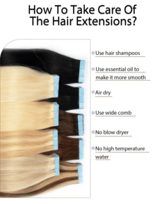 Extensiones de cabello humano - Multicolor - Ver 10
