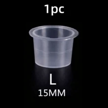 S/M/L Disposable Tattoo Ink Cups, Plastic Pigment Transparent Containers, Tattoo Supplies - Clear - View 7