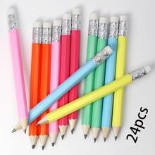 24支彩虹迷你铅笔 // 新娘铅笔、迷你铅笔、高尔夫铅笔、婚礼铅笔、婴儿派对礼品 + 1个卷笔刀 - 彩色 - 查看 7