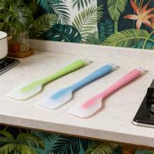 Premium Silicone Spatula Set, 450°F Heat Resistant Flexible Turner, Non-Stick Kitchen Utensil, Seamless Easy Clean Scraper For Baking/Cooking, Dishwasher (Pink/Lime/Mint Blue)[2/4 Packs] - Lime Green - View 3