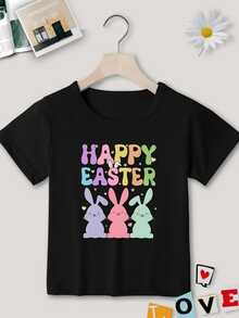 Teen Girls T-Shirts - Black - View 1