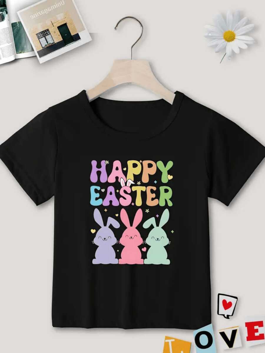 Teen Girls T-Shirts - Black - View 1