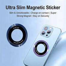 Soporte magnético para teléfono de coche a prueba de golpes, pegatina magnética ultradelgada e invisible, soporte magnético para teléfono, anillo magnético de carga inalámbrica invisible, regalo de primavera - Multicolor - Ver 5