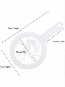 1pc Multi-Function Filter Net Strainer, Soy Milk Filter, Food Filter, Juice & Flour Filter, Kitchen Filter, Fine Mesh Filter, Coffee/Milk Residue Filter, Juicer Filter, Separates Residue, Dorm Essential, Back To School Supplies, Kitchen Utensil, Filtering Spoon - Multicolor - View 6