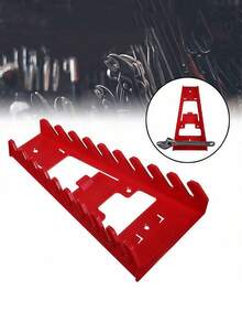 Tool Hanger Multi-Slot Plastic Tool Hook Multi-Function Hole Plate Plastic Hook Tool Hanger Wrench Storage Rack - A - View 4