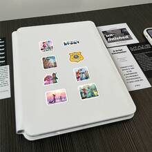 100张迪士尼《疯狂动物城2》贴纸，包括朱迪·霍普斯、尼克·王尔德、加里、闪电、芬尼克、博戈局长、剪羊毛工等角色，防水贴纸，适用于书籍、日记本、手机壳、笔记本电脑、平板电脑、水瓶等，适合作为节日、生日礼物或奖励。 - 彩色 - 查看 4