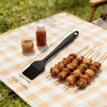 Silicone Basting Brush Set, Heat Resistant Kitchen Brush For Oil/Sauce, Dishwasher Baking Brush (Black, 2/4/6 Pieces Set) - Solid Color - View 11