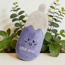 1个可爱迷你毛绒抓握摇铃娃娃，婴儿抓握圆形填充娃娃，适合作为新生儿礼物 - 彩色 - 查看 9