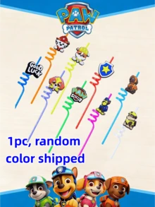 1 cái/3 cái ống hút thủy tinh trong suốt, dẻo, họa tiết hoạt hình Paw Patrol, thích hợp cho sữa lắc, trà sữa trân châu, nước ép, cocktail, đồ uống lạnh, đồ dùng cho tiệc tùng. Ống hút thủy tinh dẻo hình chú chó hoạt hình dễ thương, nhiều màu sắc, dùng một lần, thích hợp cho trường học/mùa hè, quà tặng tốt nghiệp. Giao hàng ngẫu nhiên. - Nhiều màu - Xem 9