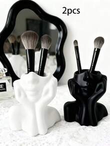 Organizador de escritorio multifuncional y creativo con forma de Body humano, portaplumas, soporte para brochas de maquillaje, artículo decorativo, organizador de escritorio de tocador, elegante y creativo decoración para portaplumas - Portalápices - Ver 9