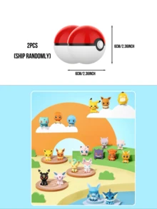 Pokémon Little Adventure Series Poke Ball Blind Box / Mystery Box Figurine Surprise Collectible Set， Mini Cute Anime Action Figures ，Features Openable Poké Ball with Figure Inside, Movable Arms for Posing, Includes Display Stand, Perfect for Fans, Mcc在內在內, Box (Random) - 彩色 - 查看 11