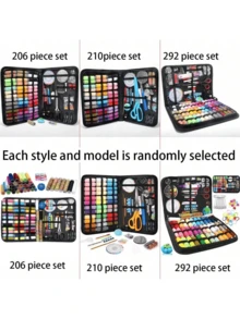 Bộ dụng cụ may vá di động 1 món, bộ dụng cụ may vá tại nhà bao gồm hộp chỉ, kim, phụ kiện may vá (màu ngẫu nhiên), quà tặng dụng cụ may vá cho mẹ, bà, phụ nữ, nam giới, người lớn, thanh thiếu niên, người mới bắt đầu, người đi du lịch, bộ dụng cụ may vá di động với chỉ, kim, kéo, vật dụng cần thiết cho ký túc xá. - Nhiều màu - Xem 2