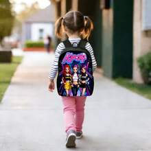 3件套/1件 K-POP 女团背包套装，高清印花手提包套装，适合青少年日常使用，轻便时尚通勤包，大容量旅行包带收纳袋，适合青少年 - 多色 - 查看 6