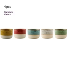 Bộ 1/4/6 chiếc tách trà, tách espresso bằng gốm sứ dày dặn, men rạn, dung tích 110ml, kiểu Nhật cổ điển, tách trà Gongfu bằng gốm nhiều màu sắc, tách nhâm nhi của bậc thầy, tách nước gia dụng, kiểu Trung Đông cổ điển. - Nhiều màu - Xem 16