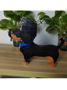 930pcs Cartoon Animal Building Blocks - Creative Pet Dog Assembly Toys - DIY - Cartoon Series - Pack Bag 1 - View 4