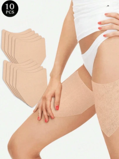 10/20pcs V-Shaped Anti-Chafing Thigh Bands, Invisible Seamless Anti-Friction Pads For Tight Pants