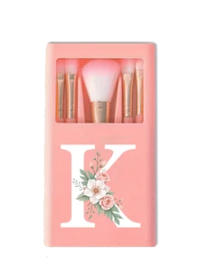 1套便攜式化妝刷組含鏡子與柔軟刷毛，花卉與字母A-Z設計化妝刷盒，多功能化妝刷含鏡子收納盒，迷你多用途化妝筆，底妝刷，眼影刷，初學者化妝工具，暈染刷，化妝品收納架，包含化妝刷，適合女孩的絕佳禮物，化妝工具組，理想禮物，便攜旅行必需品，適用於復活節、母親節、日、婚禮季、畢業季 - 彩色 - 查看 12