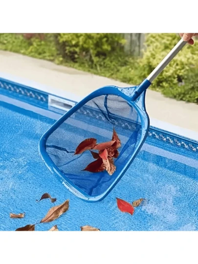 1 Set Blue Pole Skimmer Net, Efficient & Convenient Pool & Garden Cleaning