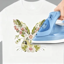 1/2/3 Pieces Of 2D Printed Embroidered Rabbit Easter Heat Transfer Stickers With Colorful Cartoon Design, Washable Patches, Suitable For Clothing, T-Shirts, Jeans, And Backpacks, Allowing Personalized Style - 3PCS-3*S - View 8