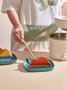 Giá đỡ nắp nồi đa năng hình đám mây có khay hứng nước, dụng cụ nhà bếp, không cần khoan. - Xem 3