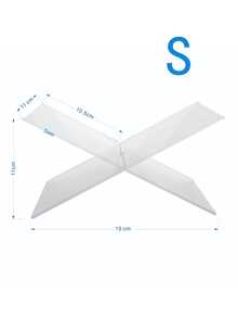 1pc Acrylic Bookshelf, X-Shaped Transparent Bookshelf, Acrylic Bookshelf, Bible Rack, Acrylic Book Display Shelf, Food Display Shelf, Acrylic Reading Rack, Kitchen Recipe Shelf, Transparent X-Shaped Bookshelf, Desktop Display Rack, Magazine & Book Storage Rack - Multicolor - View 16