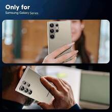 Protector de lente de cámara para Galaxy S26 Ultra/S26 Plus/S26, película protectora de lente con marco de metal de cobertura completa, anti-arañazos, escudo de cámara de ajuste preciso - Naranja - Ver 4