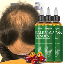 3Bottle Batana Oil For Hair Strengthen: Organic Raw Batana Oil From Honduras - 100% Pure & Natural - For Thicker & Stronger Hair - 3.5 FL OZ - 3PC - Xem 1
